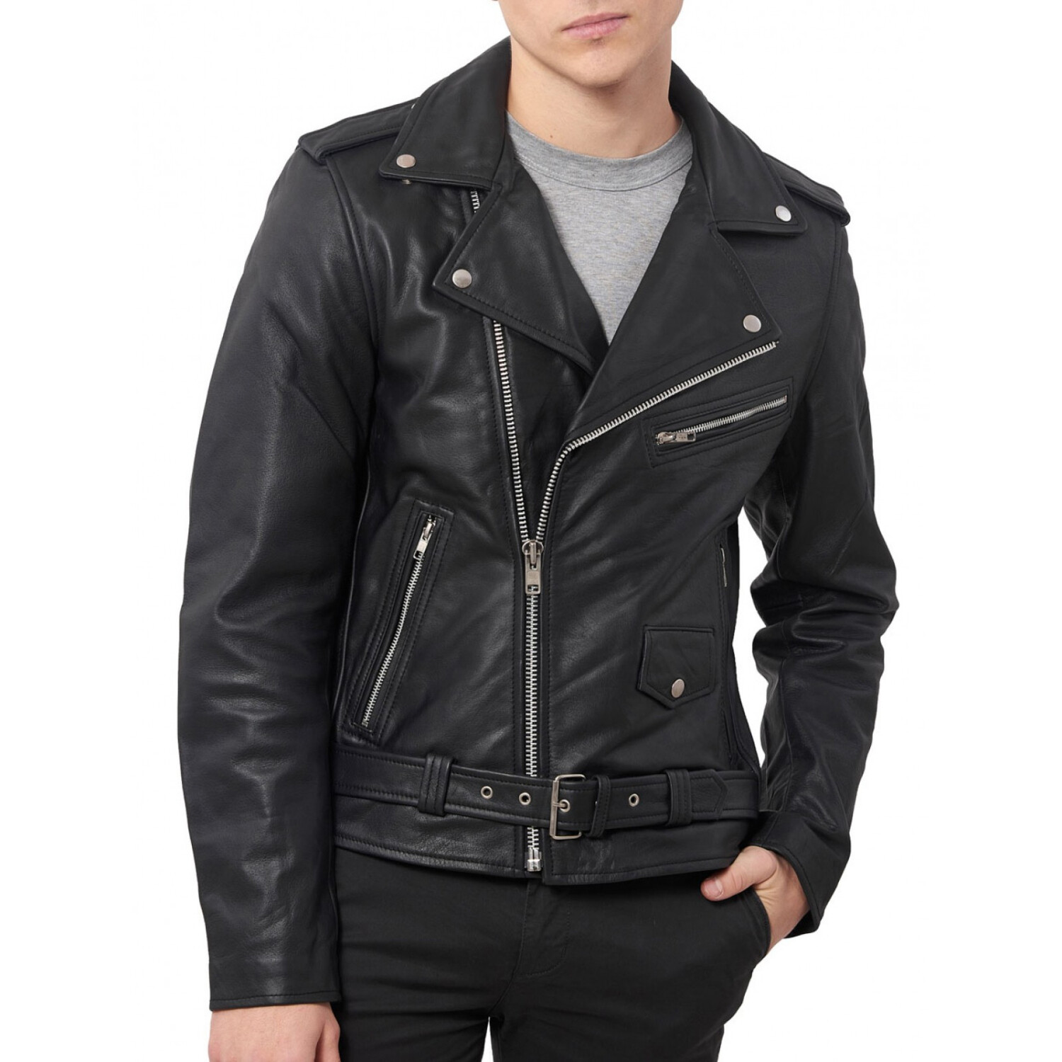 Ryan Leather Jacket // Black (4XL) - Desaro Leather Jackets - Touch of ...
