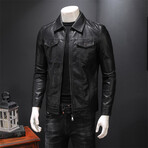 Alexander Leather Jacket // Black (M)