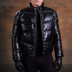 Levi Leather Jacket // Black (M)
