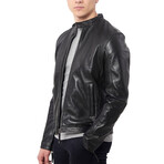 Liam Leather Jacket // Black (XS)