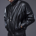Lucas Leather Jacket // Black (L)
