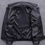 Mateo Leather Jacket // Black (XL)