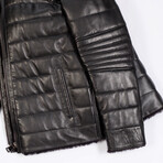 Isaac Leather Jacket // Black (L)