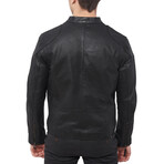 James Leather Jacket // Black (XL)