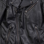 David Leather Jacket // Black (XS)