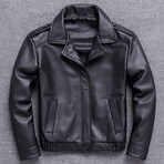 Mateo Leather Jacket // Black (3XL)