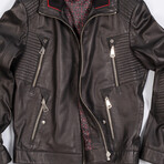 Carter Leather Jacket // Black (XL)