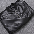 Elijah Leather Jacket // Black (3XL)