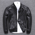 Elijah Leather Jacket // Black (3XL)
