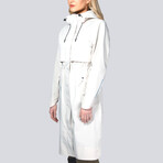 Women's Miele Maxi Raincoat // Perfectly Pale (XL)