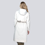 Women's Miele Maxi Raincoat // Perfectly Pale (L)