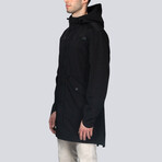 Men's Dane Maxi Raincoat // Black (XL)