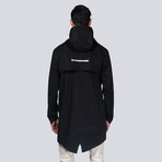 Men's Dane Maxi Raincoat // Black (XL)