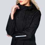 Women's Miele Maxi Raincoat // Black (S)