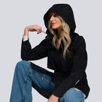 Women's Miele Maxi Raincoat // Black (XS)