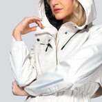 Women's Miele Maxi Raincoat // Perfectly Pale (XS)