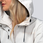 Women's Miele Maxi Raincoat // Perfectly Pale (L)