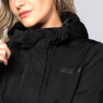 Women's Miele Maxi Raincoat // Black (XL)