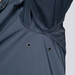 Men's Dane Maxi Raincoat // Ombre Blue (XL)