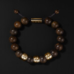 Woven Bracelet // Gold + Bronzite (Small // 6” - 7”)