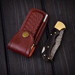 Damascus Pocket Folding Knife // 050