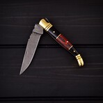 Damascus Laguiole Pocket Knife // 2069