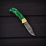 Damascus Pocket Folding Knife // 2064