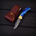 Damascus Pocket Folding Knife // 2063