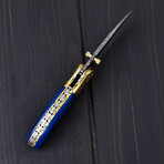 Handmade Damascus Liner Lock Knife // 3002