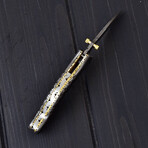 Handmade Damascus Liner Lock Knife // 3019