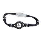 Compass Thread Bracelet in Black // 8"