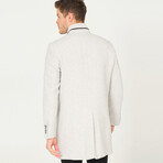Brazil Overcoat // Diagonal Gray + Cream (Small)