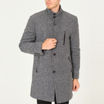 Brazil Overcoat // Diagonal Black + Gray (Small)