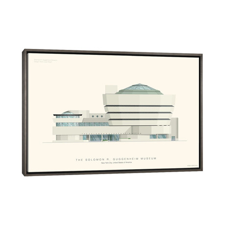 The Solomon R. Guggenheim Museum by Fred Birchal (18"L x 26"W x 0.75"D)