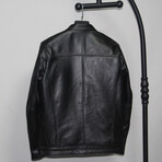 Aiden Leather Jacket // Black (4XL)