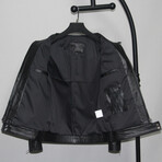 Aiden Leather Jacket // Black (2XL)