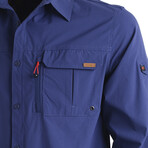 Cresta // Outdoor Shirt With Pockets // Navy (XS)
