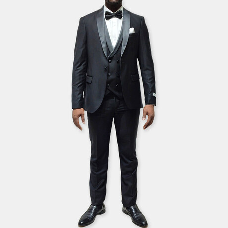 Cade 3-Piece Slim Fit Suit // Black (Euro: 44)