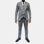 Rory 3-Piece Slim Fit Suit // Gray (Euro: 54)