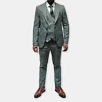Rory 3-Piece Slim Fit Suit // Light Green (Euro: 46)