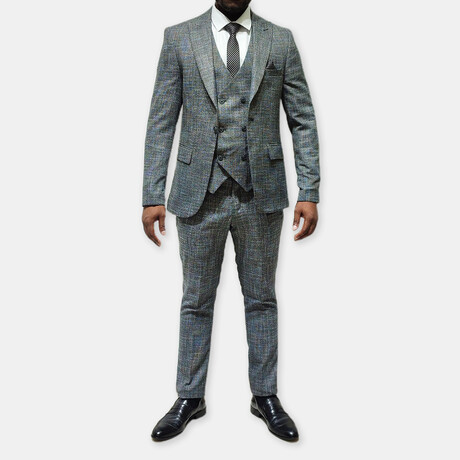 Rory 3-Piece Slim Fit Suit // Smoked (Euro: 44)