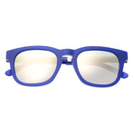 Twinbow Polarized Sunglasses // Periwinkle Frame + Green Lens
