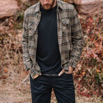 Truman Outdoor Shirt in Plaid // Brown (S)