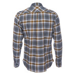 Truman Outdoor Shirt in Brushed Plaid // Gray + Caramel (S)