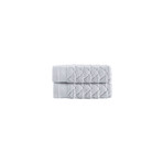 Herringbone Wash Towel // Silver (Set of 2)
