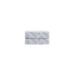 Criss Cross Stripe Wash Towel // Silver (Single)