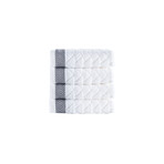Herringbone Wash Towel // White (Set of 2)