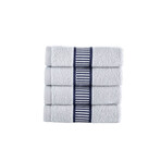 Fancy Border Wash Towel // Silver (Set of 2)