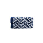 Criss Cross Stripe Hand Towel // Navy (Single)