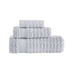 Herringbone Towel Set // Set of 3 (White)